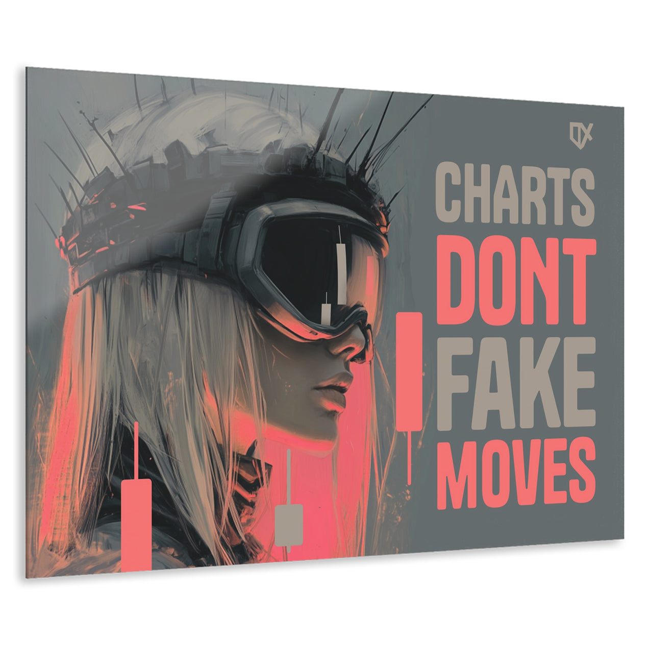 CHARTS DONT FAKE MOVES ACRYLIC WALL ART 100/100