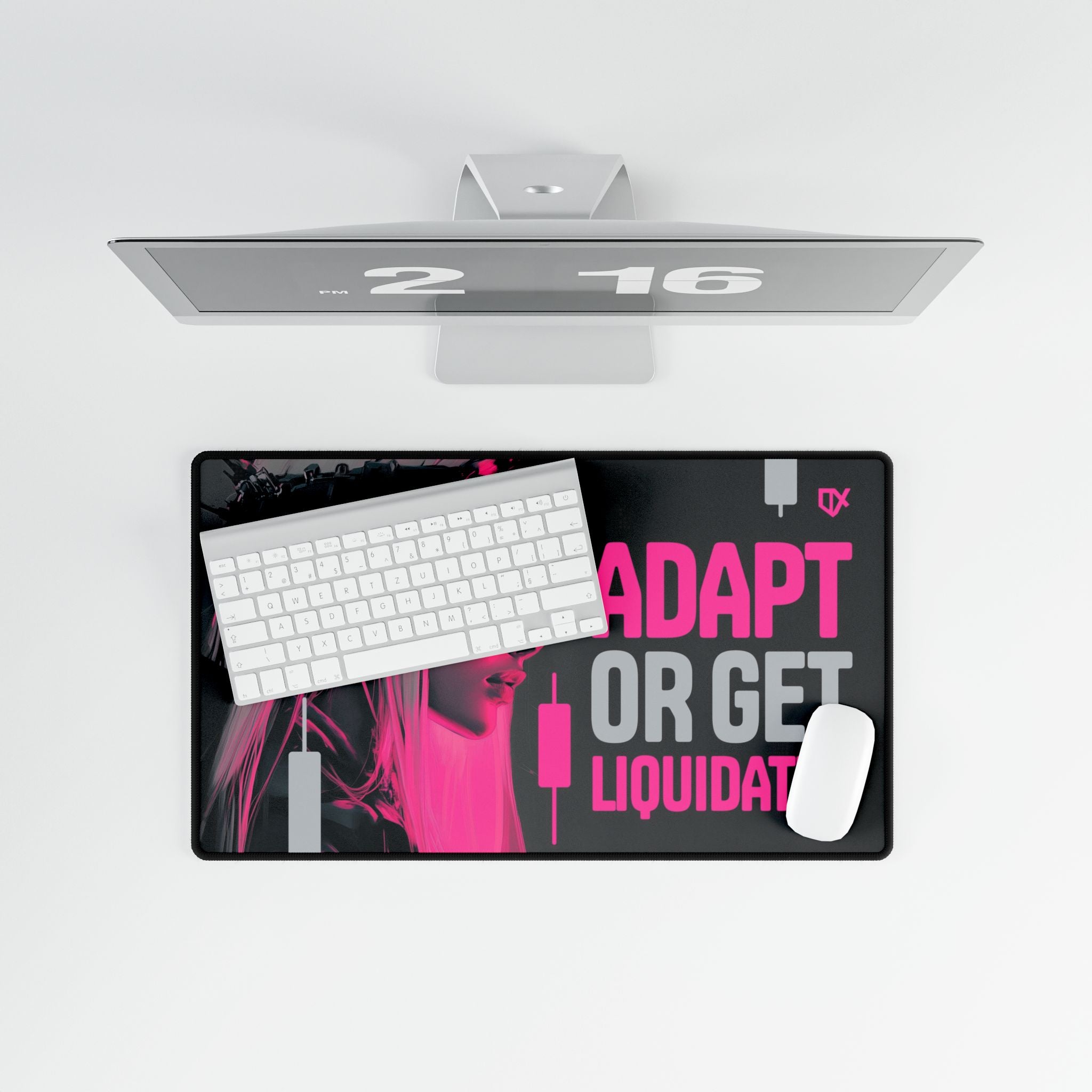 ADAPT OR GET LIQUIDATED LUXURY DESK MAT PRINT 100/100