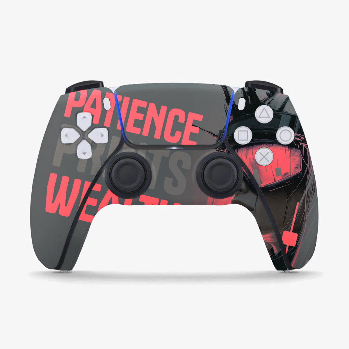 PATIENCE PRINTS WEALTH PS5 CONTROLLER SKIN 100/100