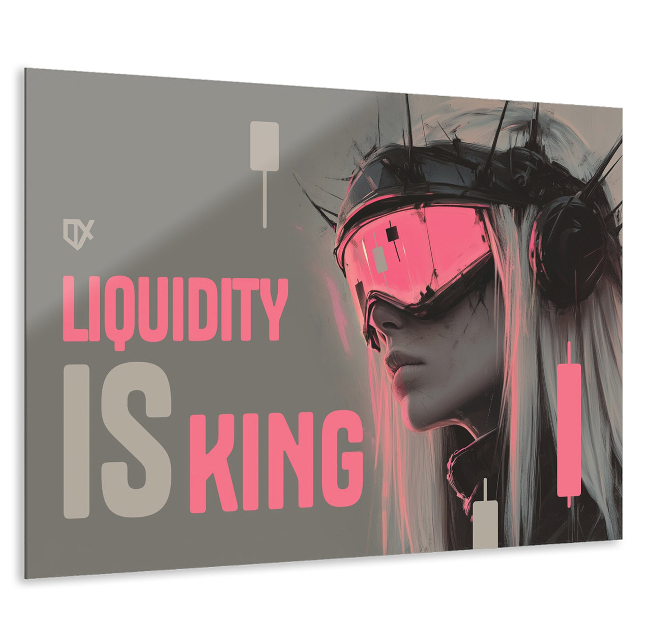 LIQUIDITY IS KING ACRYLIC WALL ART 100/100