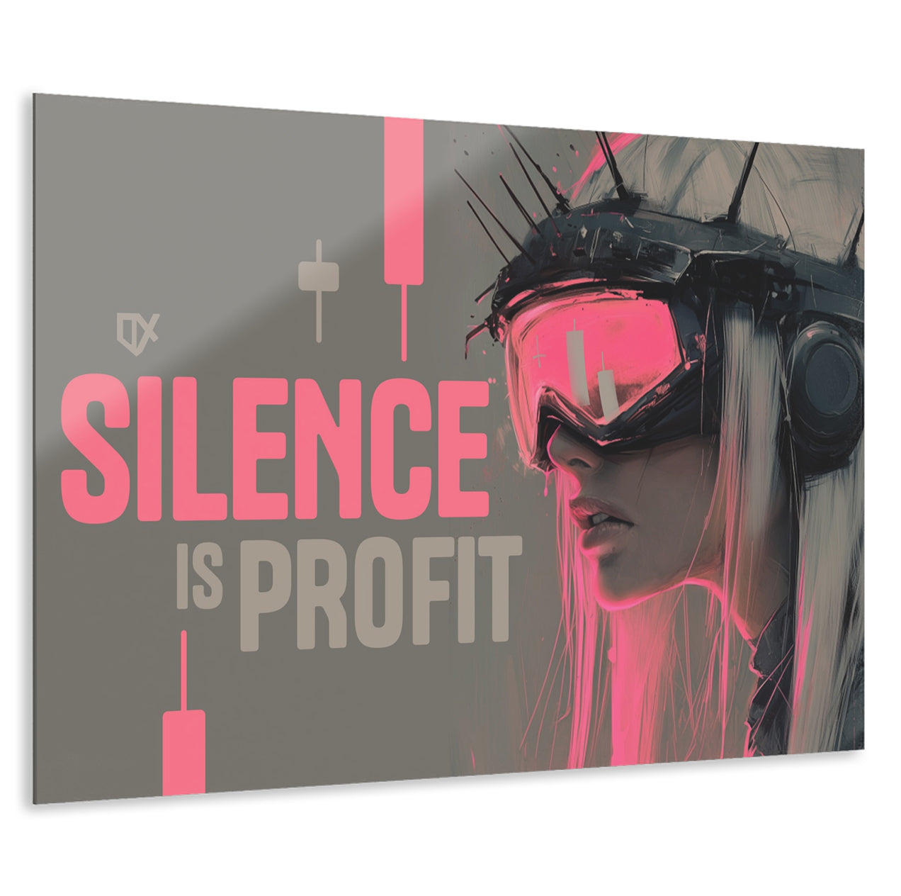 SILENCE IS PROFIT ACRYLIC WALL ART 100/100