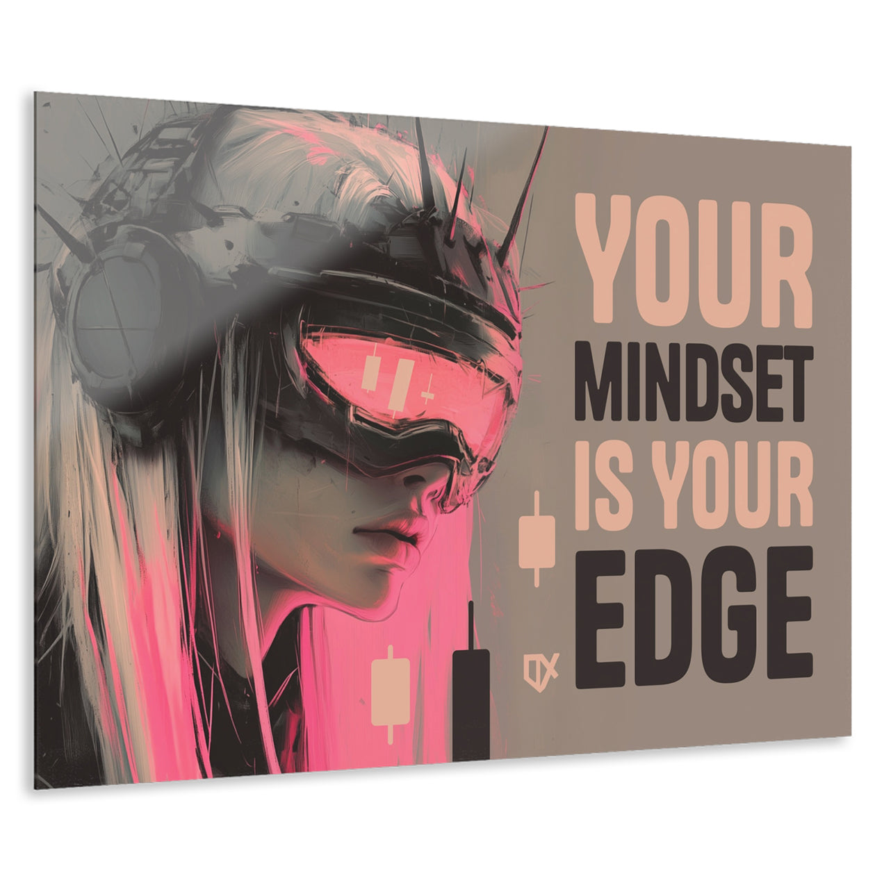 YOUR MINDSET IS YOUR EDGE ACRYLIC WALL ART 100/100