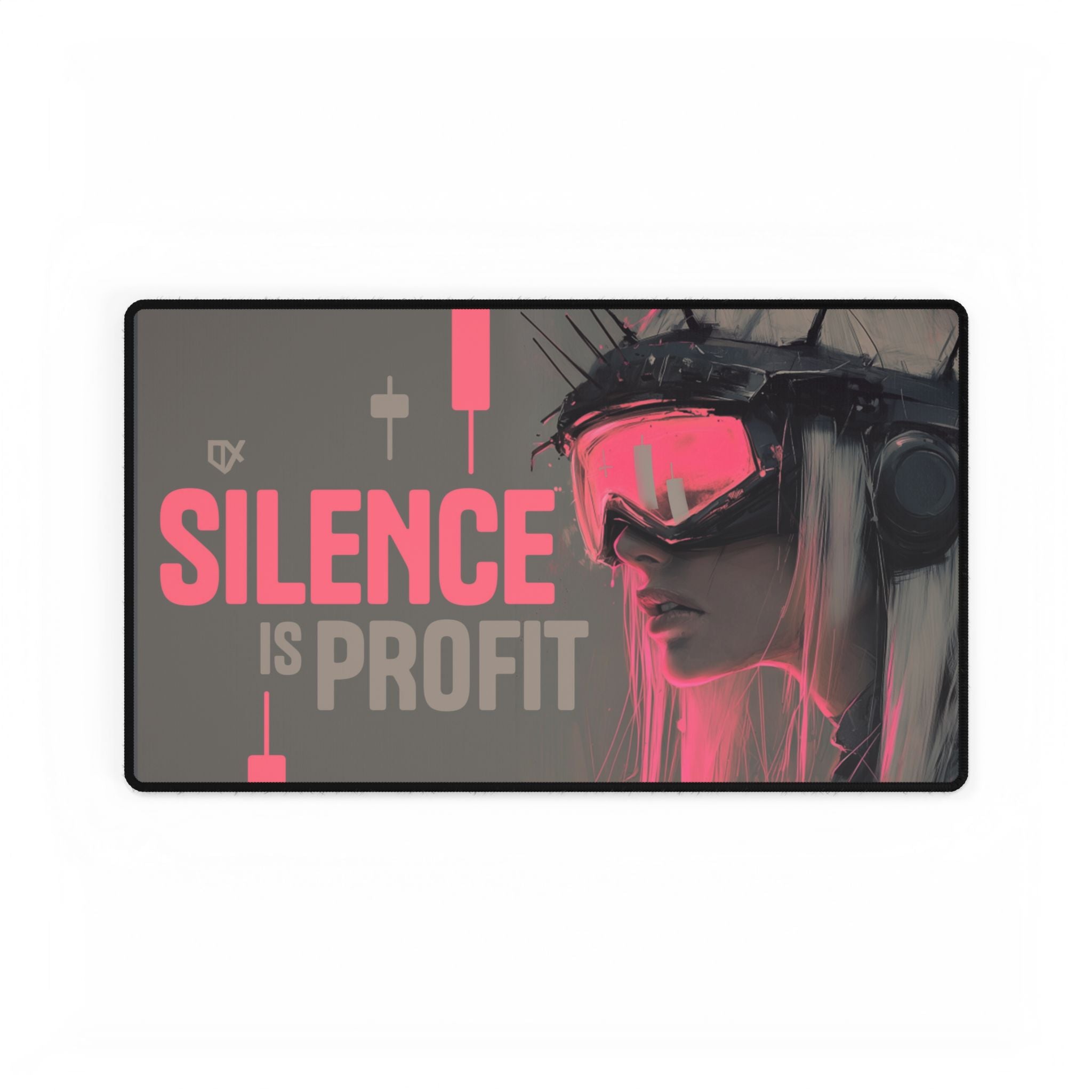 SILENCE IS PROFIT LUXURY DESK MAT PRINT 100/100