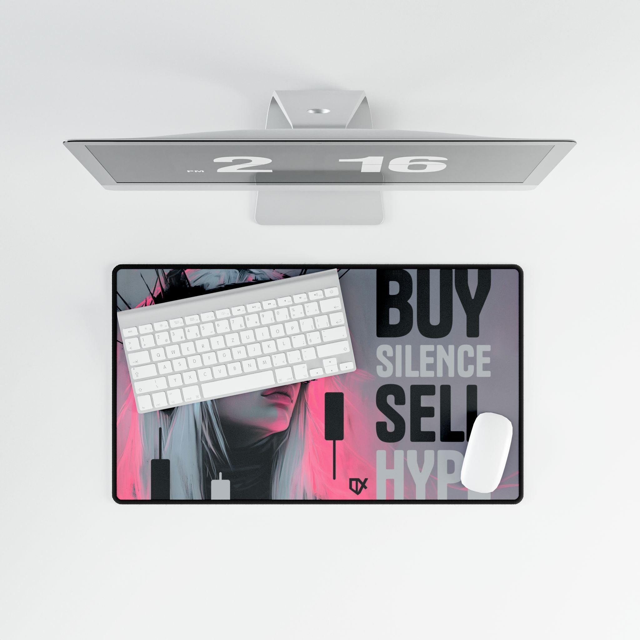 BUY SILENCE SELL HYPE LUXURY DESK MAT PRINT 100/100