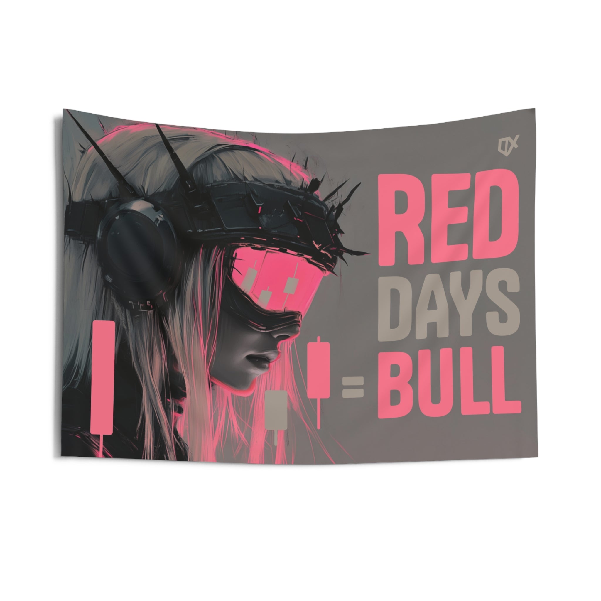 RED DAYS = BULL FLAG TAPESTRY 100/100