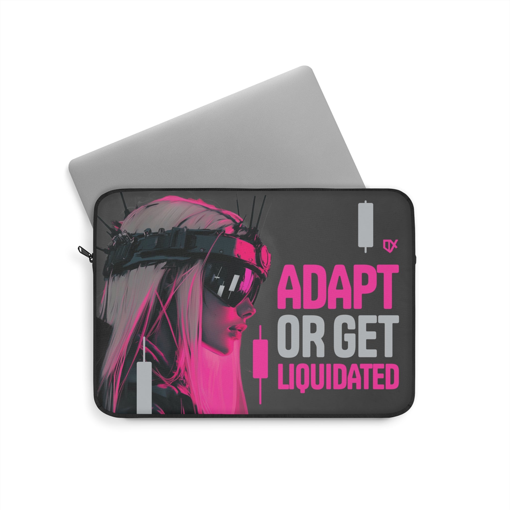 ADAPT OR GET LIQUIDATED LAPTOP TRAVEL CASE SLEEVE 100/100
