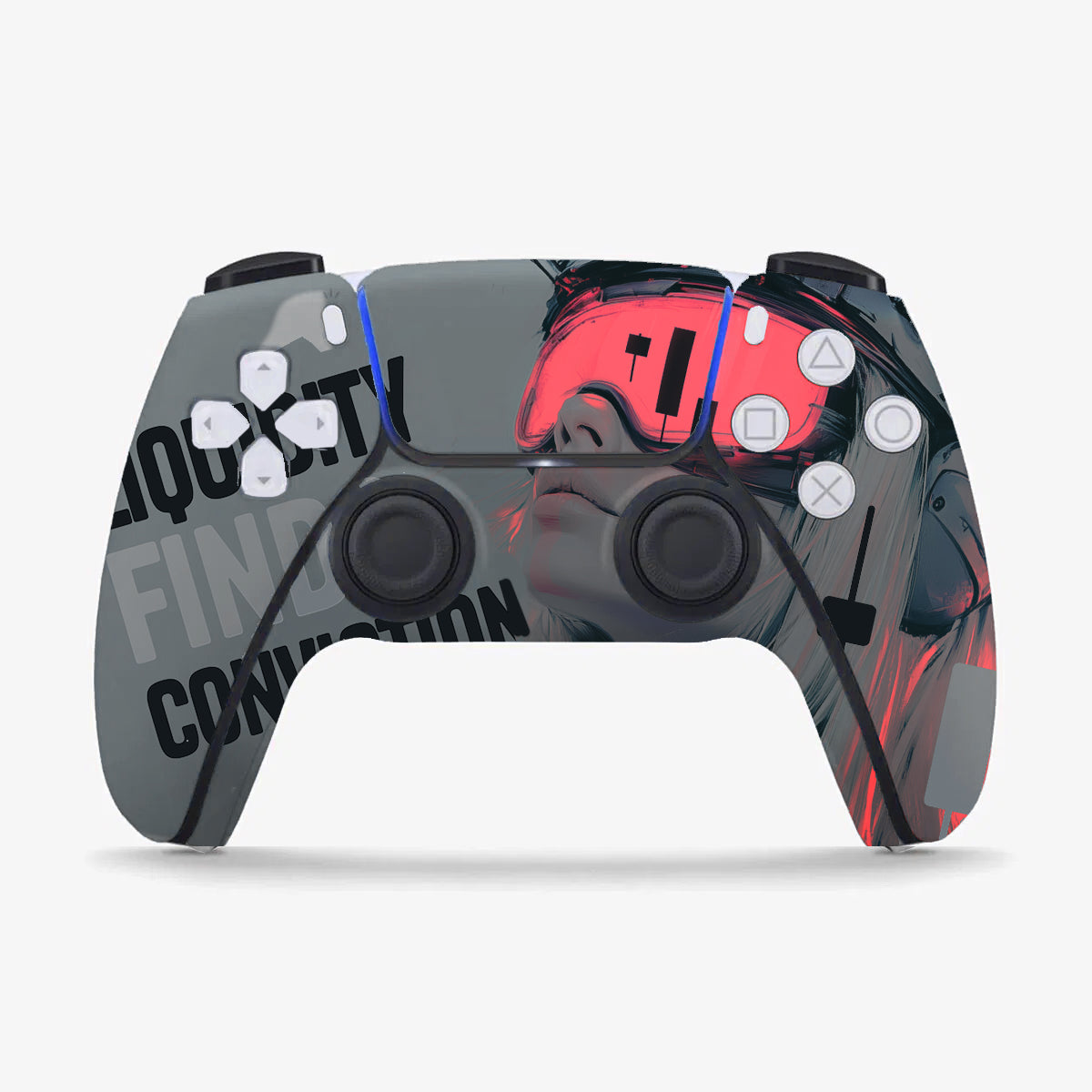 LIQUIDITY FINDS CONVICTION PS5 CONTROLLER SKIN 100/100