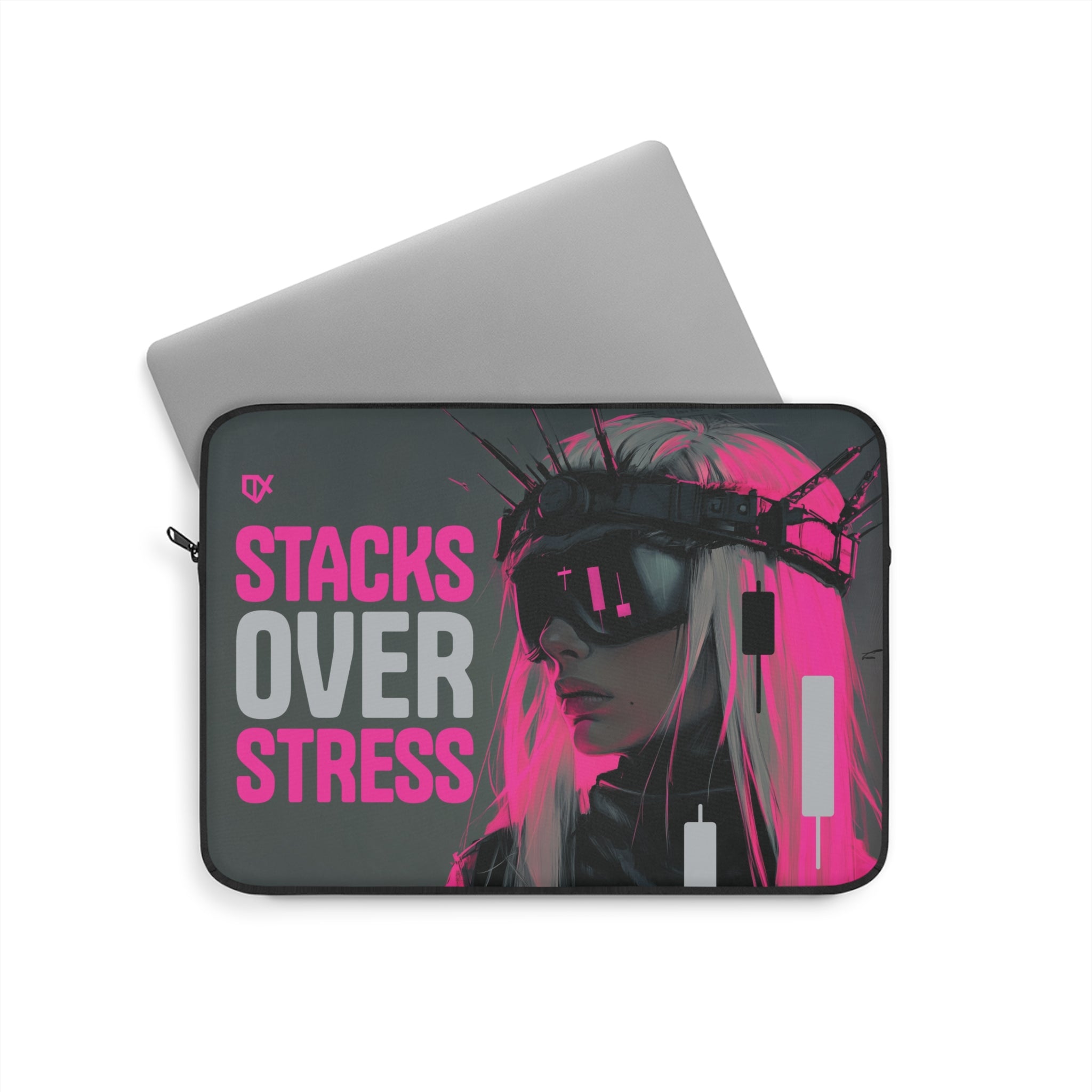 STACKS OVER STRESS LAPTOP TRAVEL CASE SLEEVE 100/100