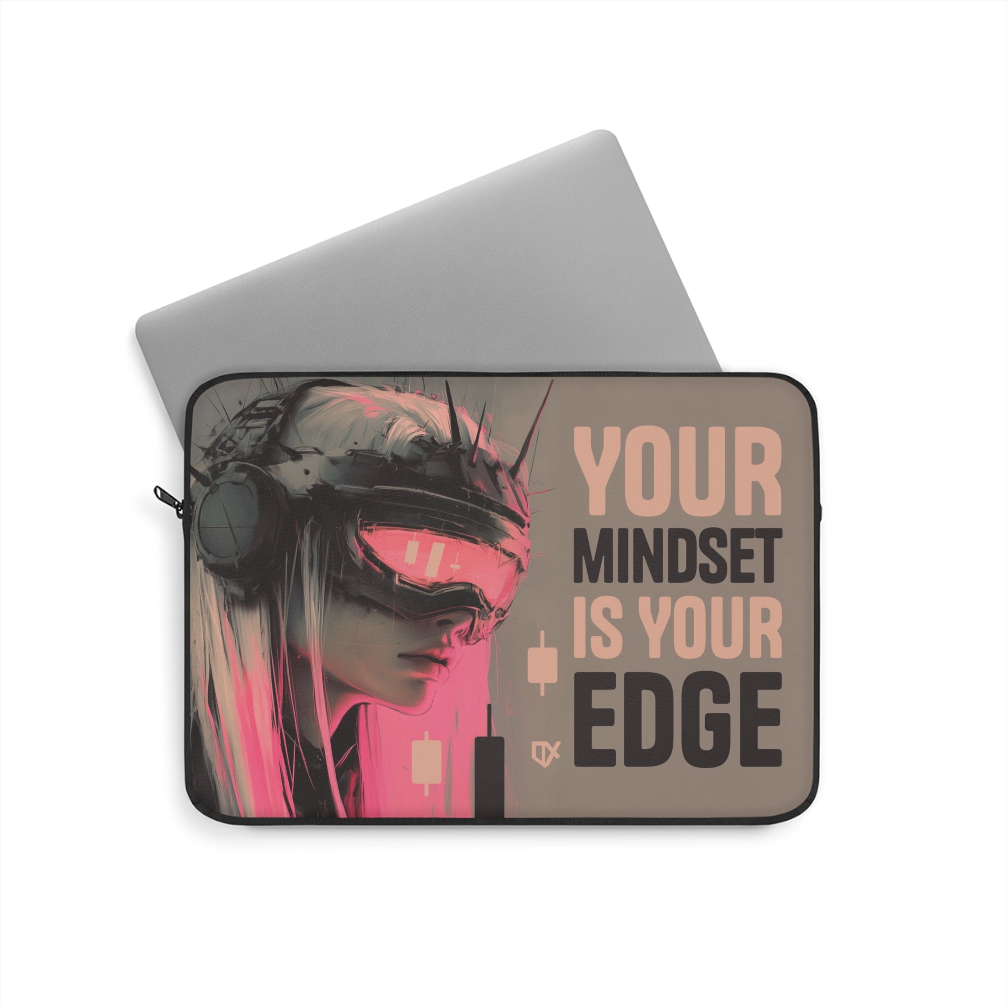 YOUR MINDSET IS YOUR EDGE LAPTOP TRAVEL CASE SLEEVE 100/100