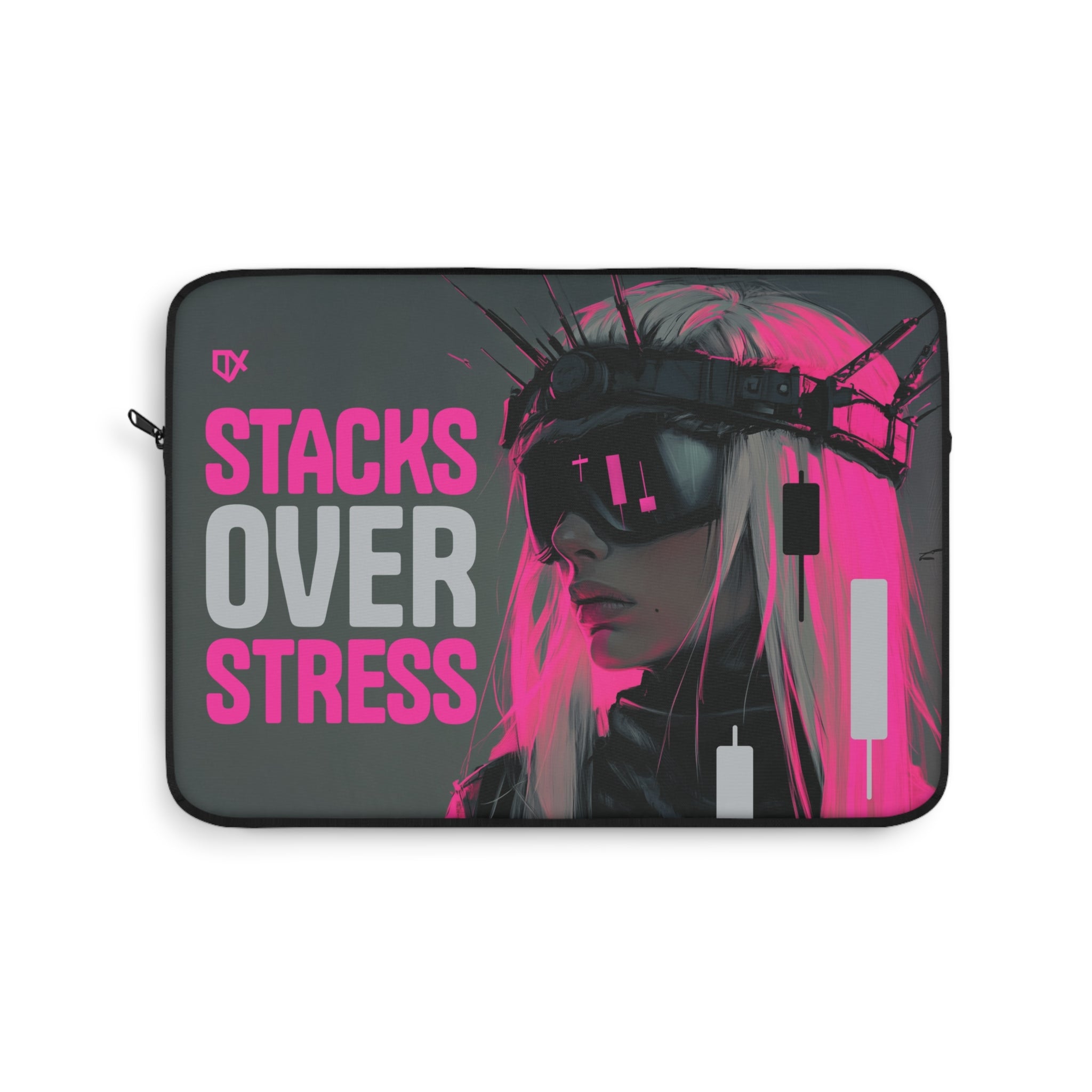 STACKS OVER STRESS LAPTOP TRAVEL CASE SLEEVE 100/100