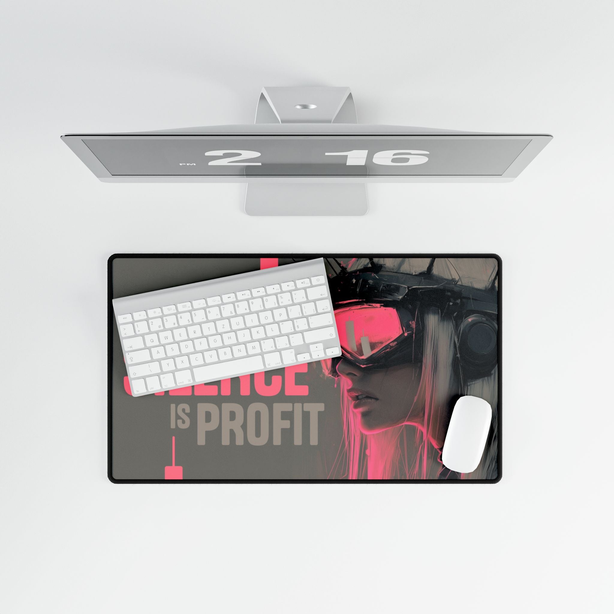 SILENCE IS PROFIT LUXURY DESK MAT PRINT 100/100