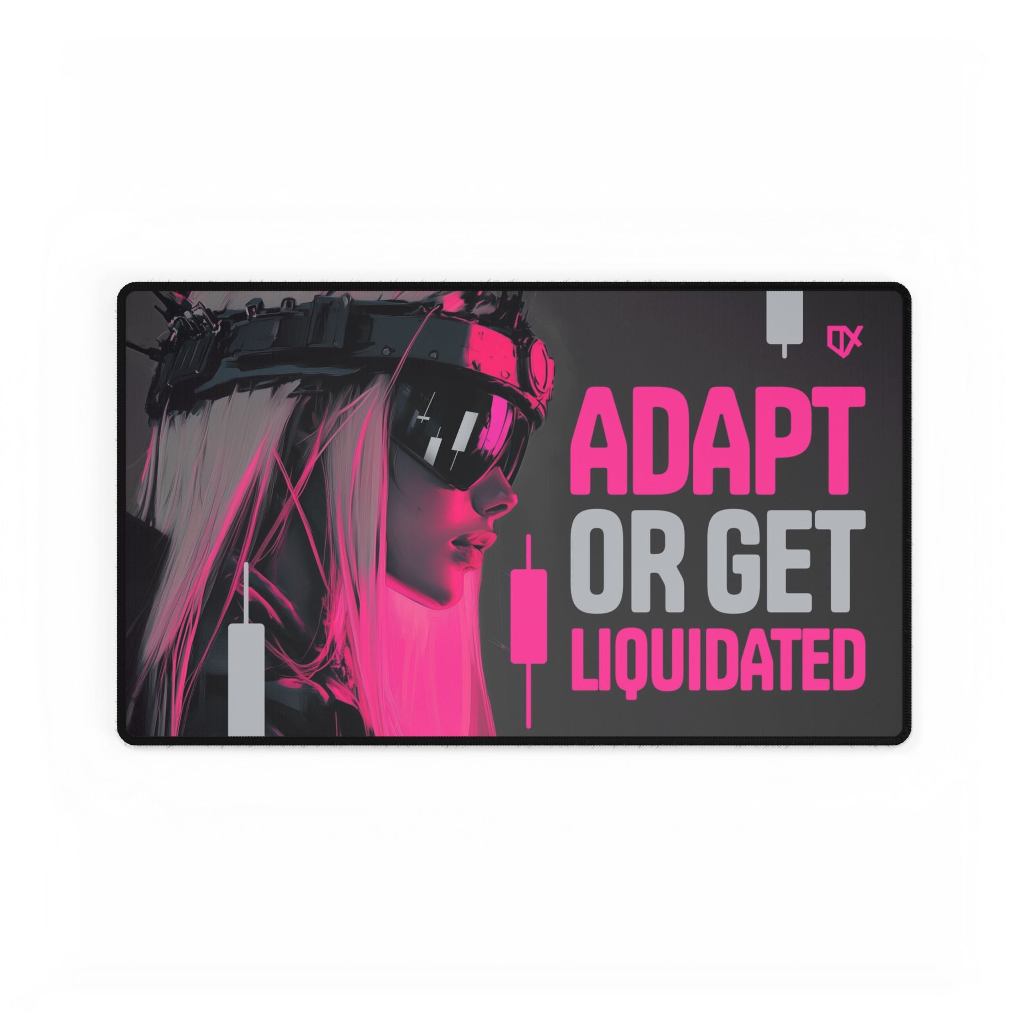 ADAPT OR GET LIQUIDATED LUXURY DESK MAT PRINT 100/100