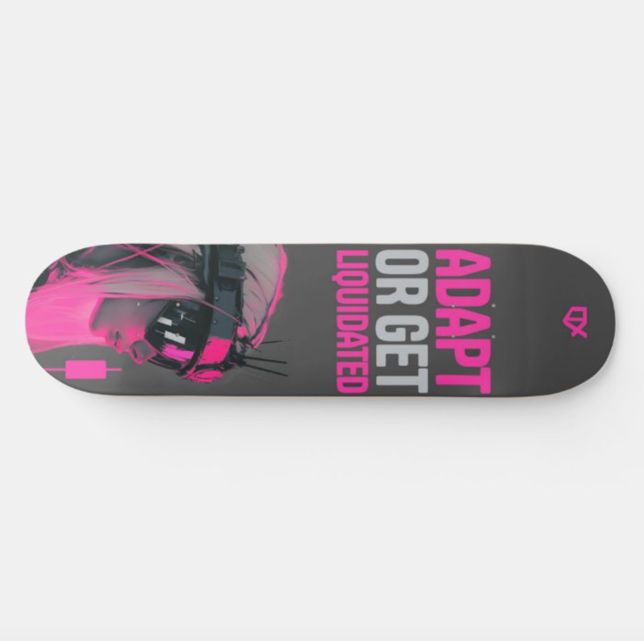 ADAPT OR GET LIQUIDATED SKATEBOARD WALL ART 100/100