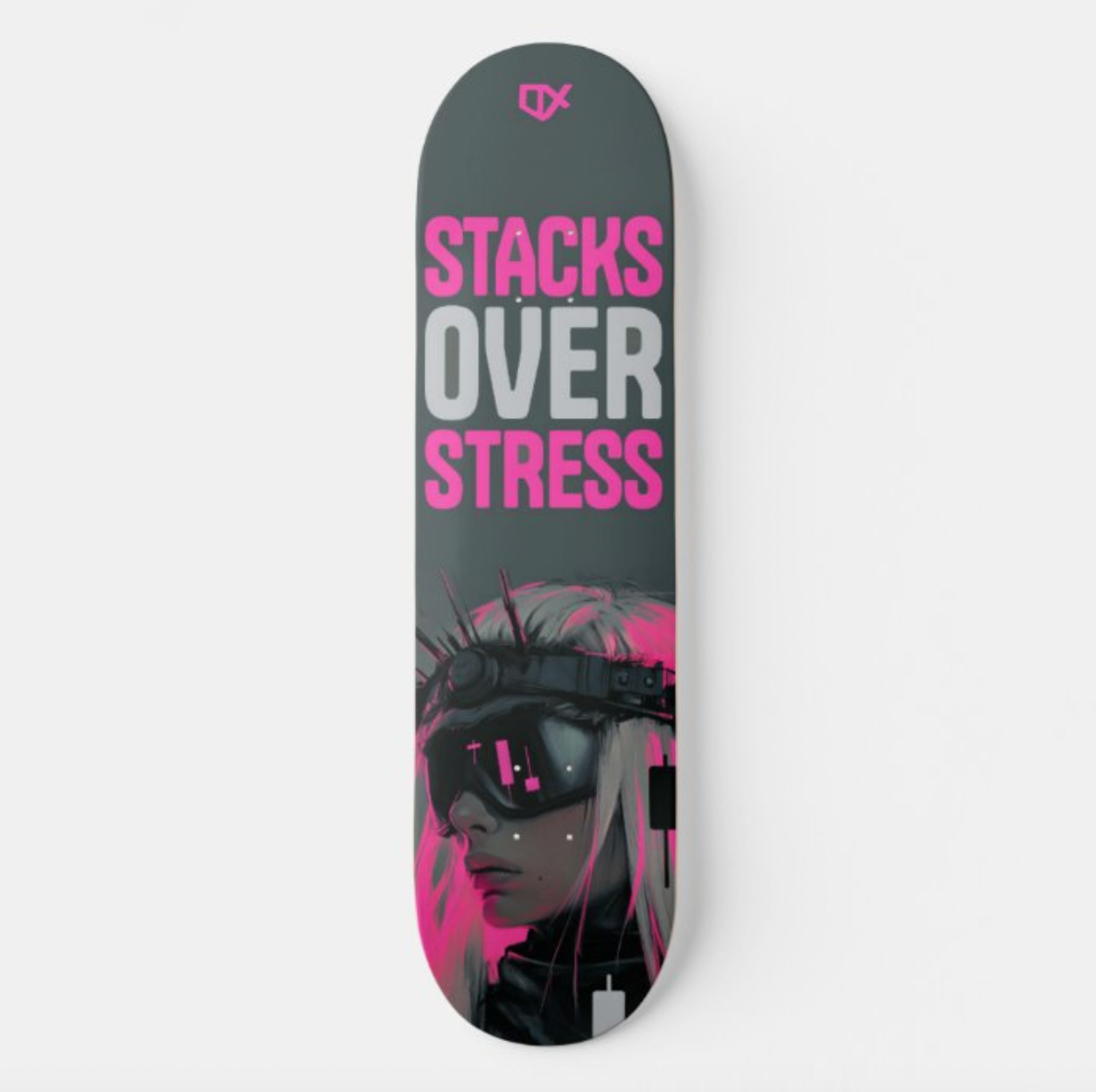 STACKS OVER STRESS SKATEBOARD WALL ART 100/100