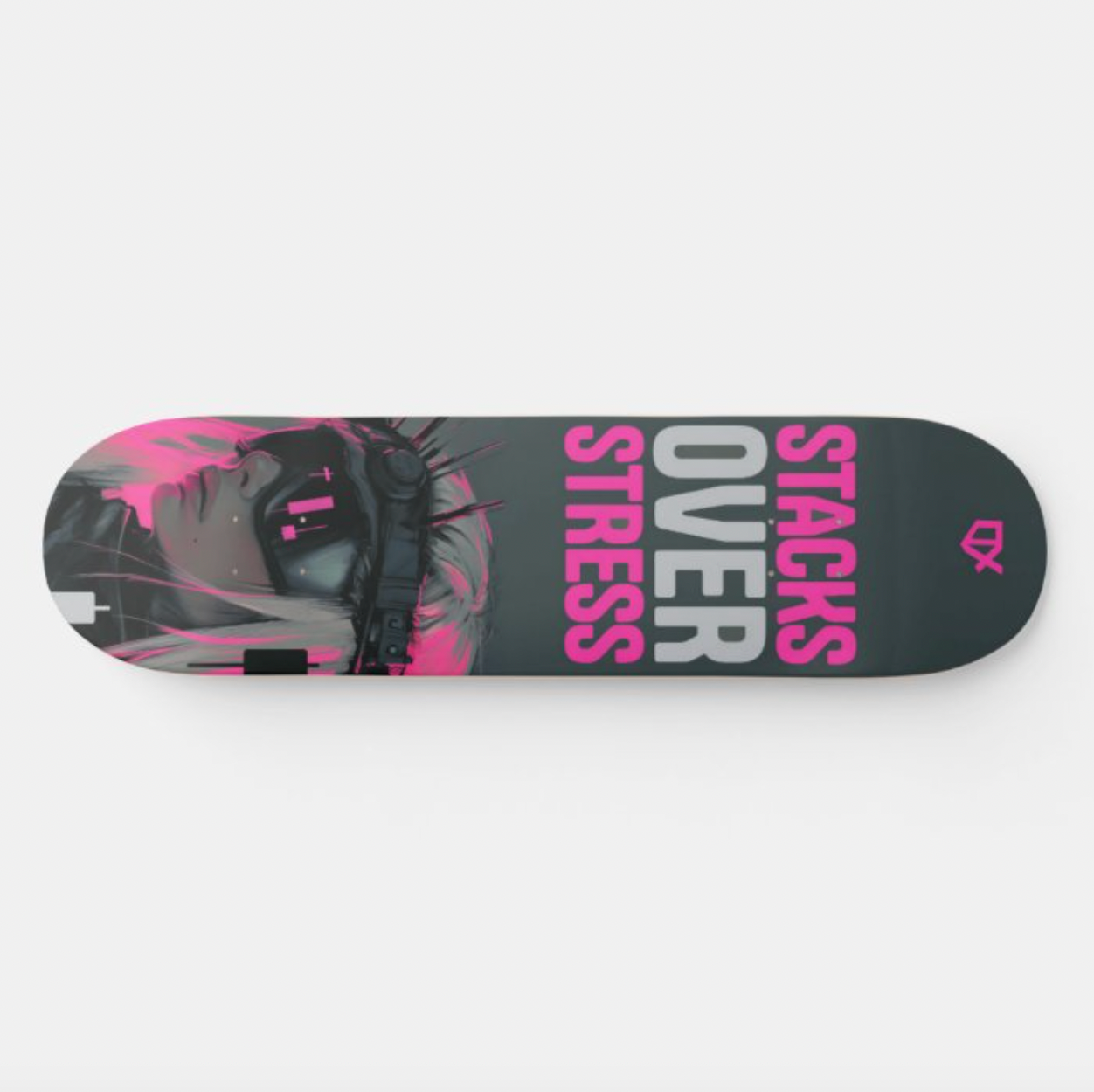 STACKS OVER STRESS SKATEBOARD WALL ART 100/100
