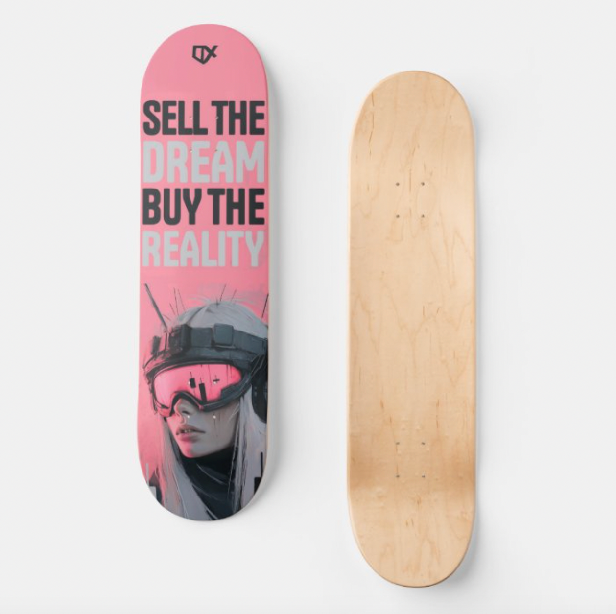 SELL THE DREAM BUY THE REALITY SKATEBOARD WALL ART 100/100