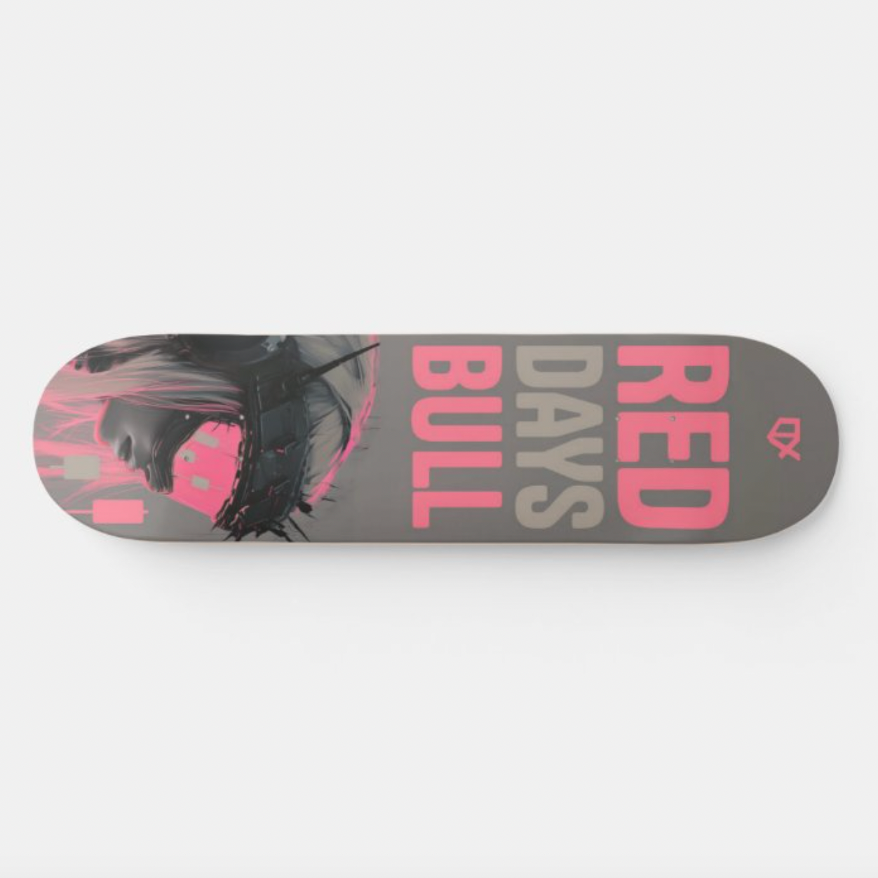 RED DAYS = BULL SKATEBOARD WALL ART 100/100