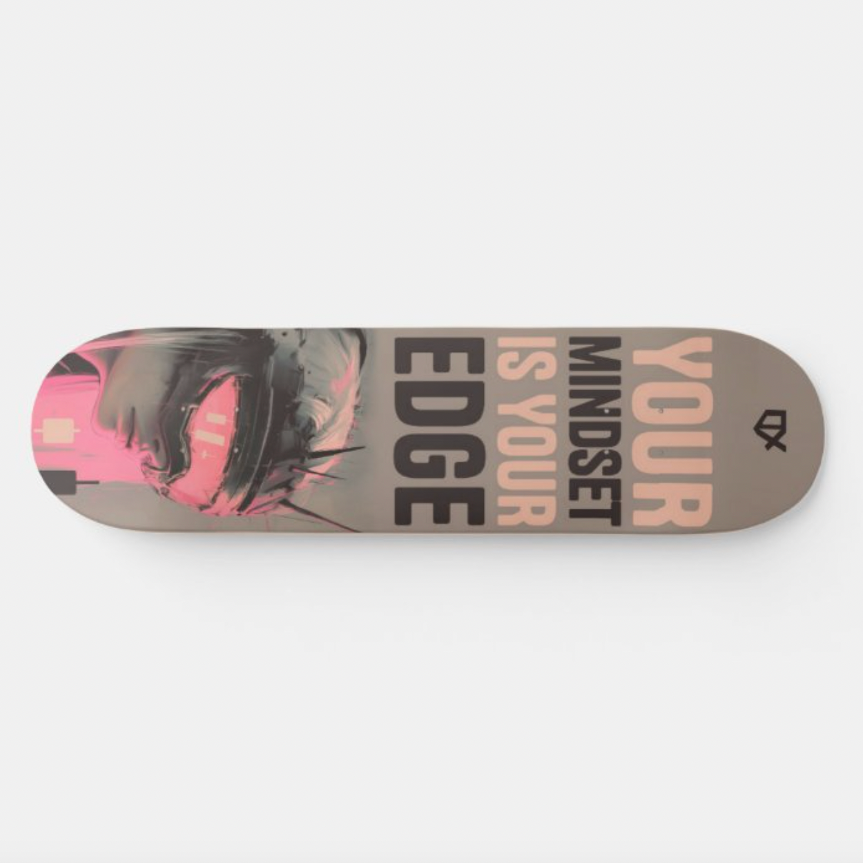 YOUR MINDSET IS YOUR EDGE SKATEBOARD WALL ART 100/100