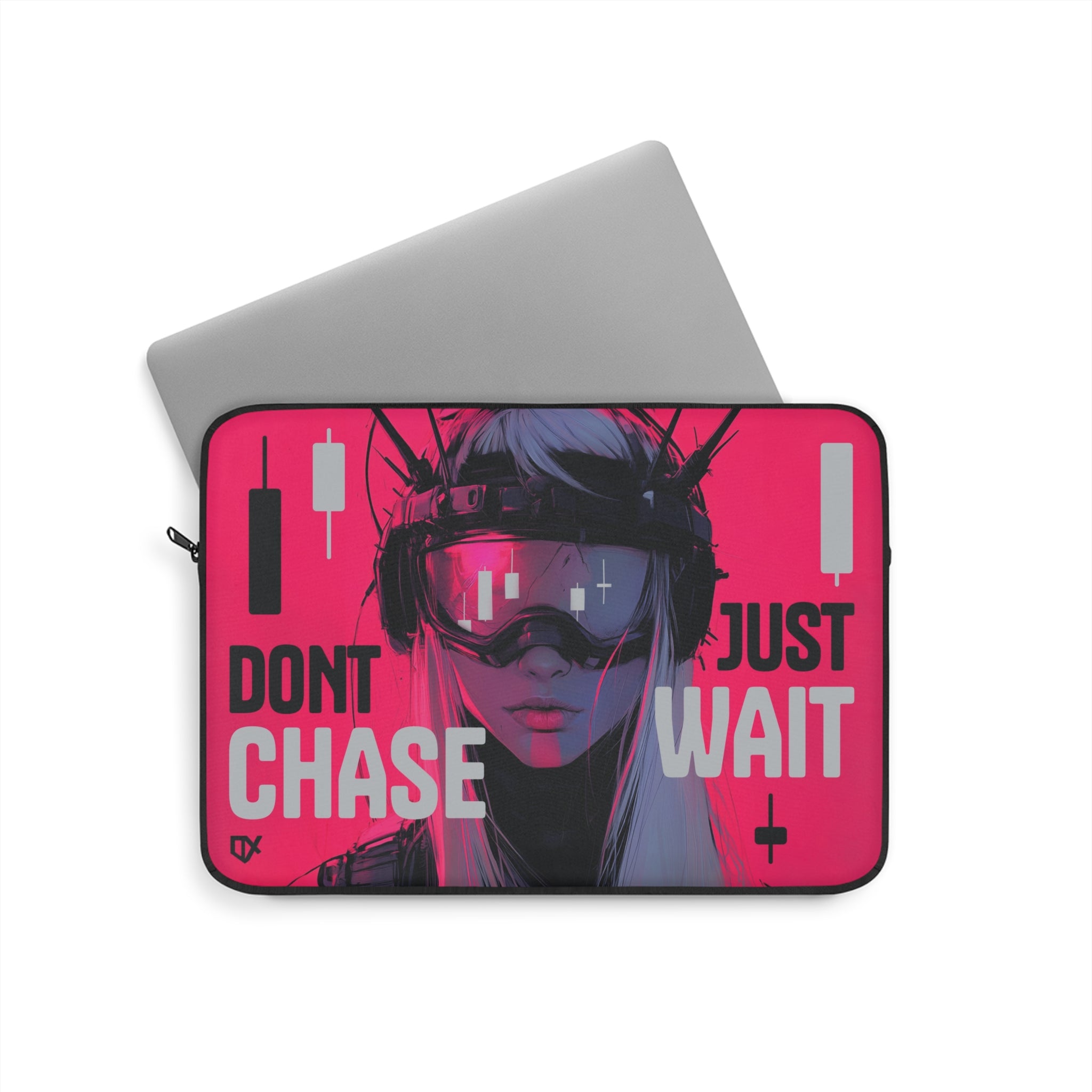 DONT CHASE JUST WAIT LAPTOP TRAVEL CASE SLEEVE 100/100