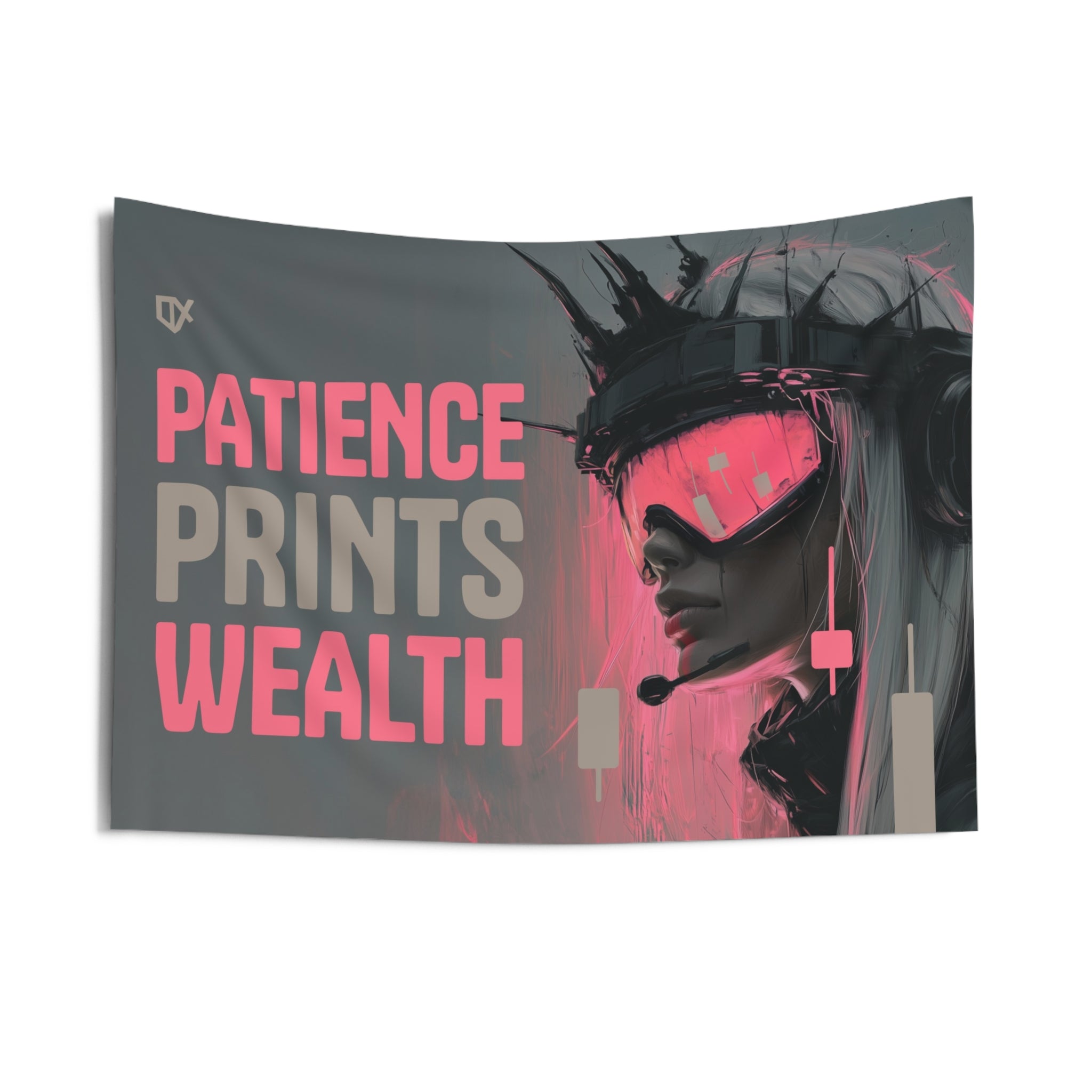 PATIENCE PRINTS WEALTH FLAG TAPESTRY 100/100