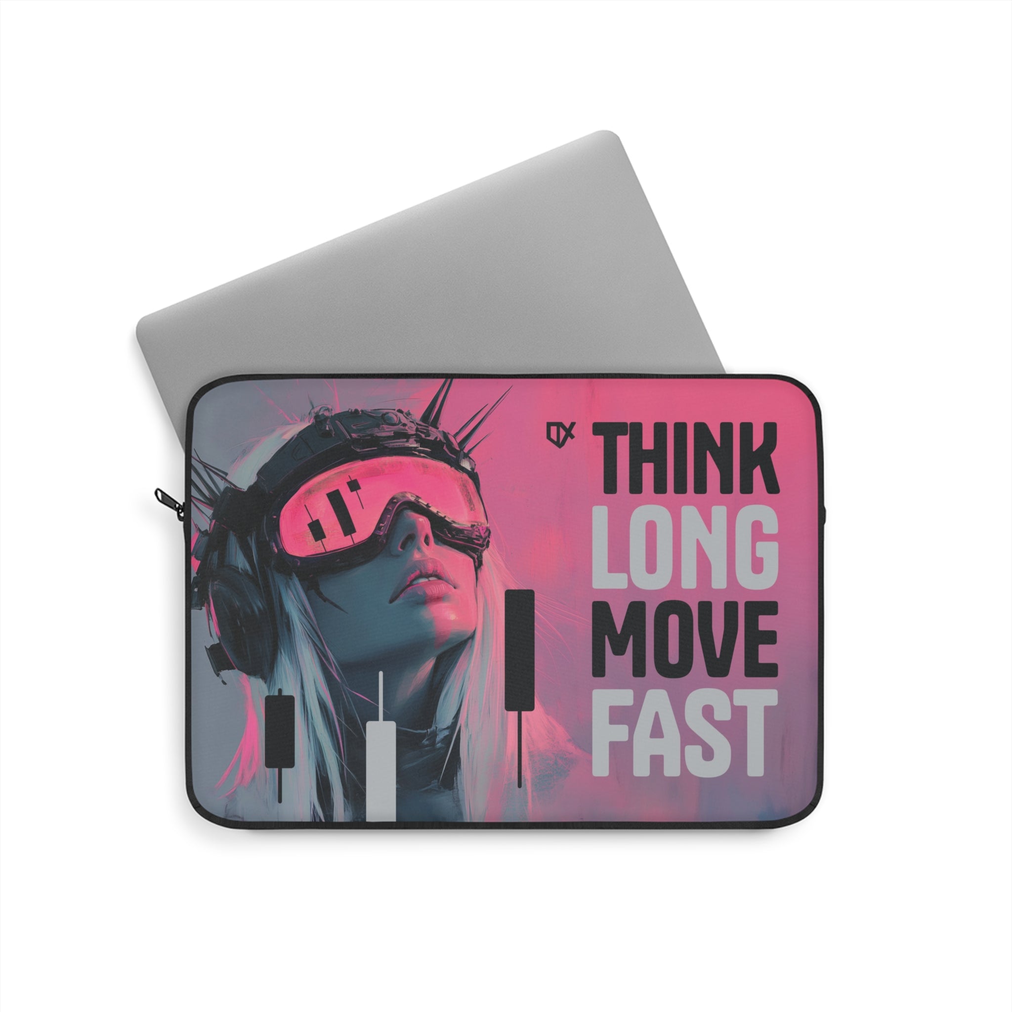 THINK LONG MOVE FAST LAPTOP TRAVEL CASE SLEEVE 100/100