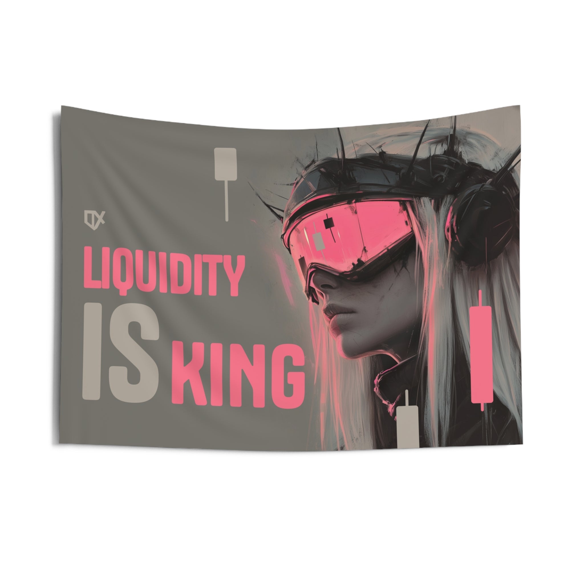 LIQUIDITY IS KING FLAG TAPESTRY 100/100