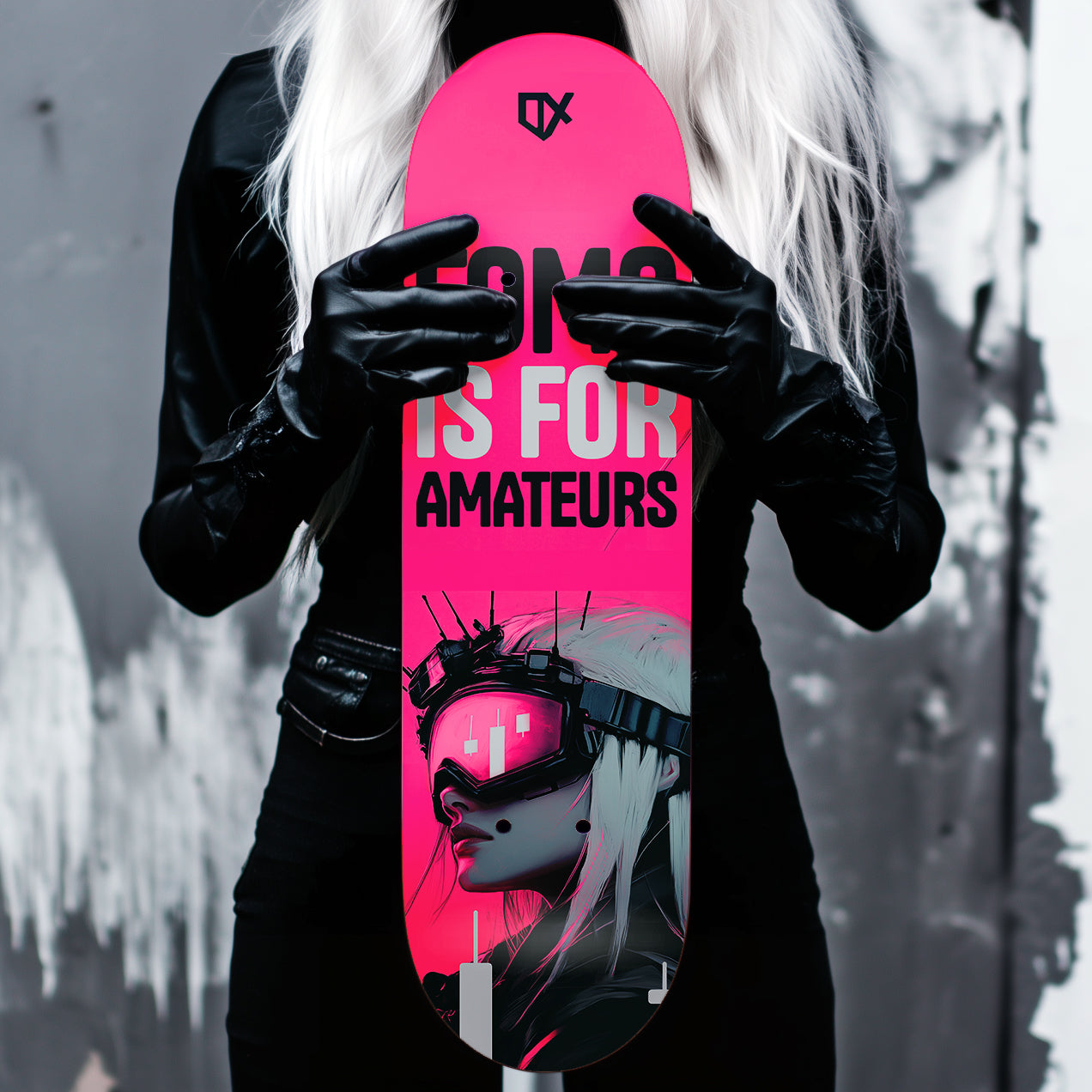 FOMO IS FOR AMATEURS SKATEBOARD WALL ART 100/100
