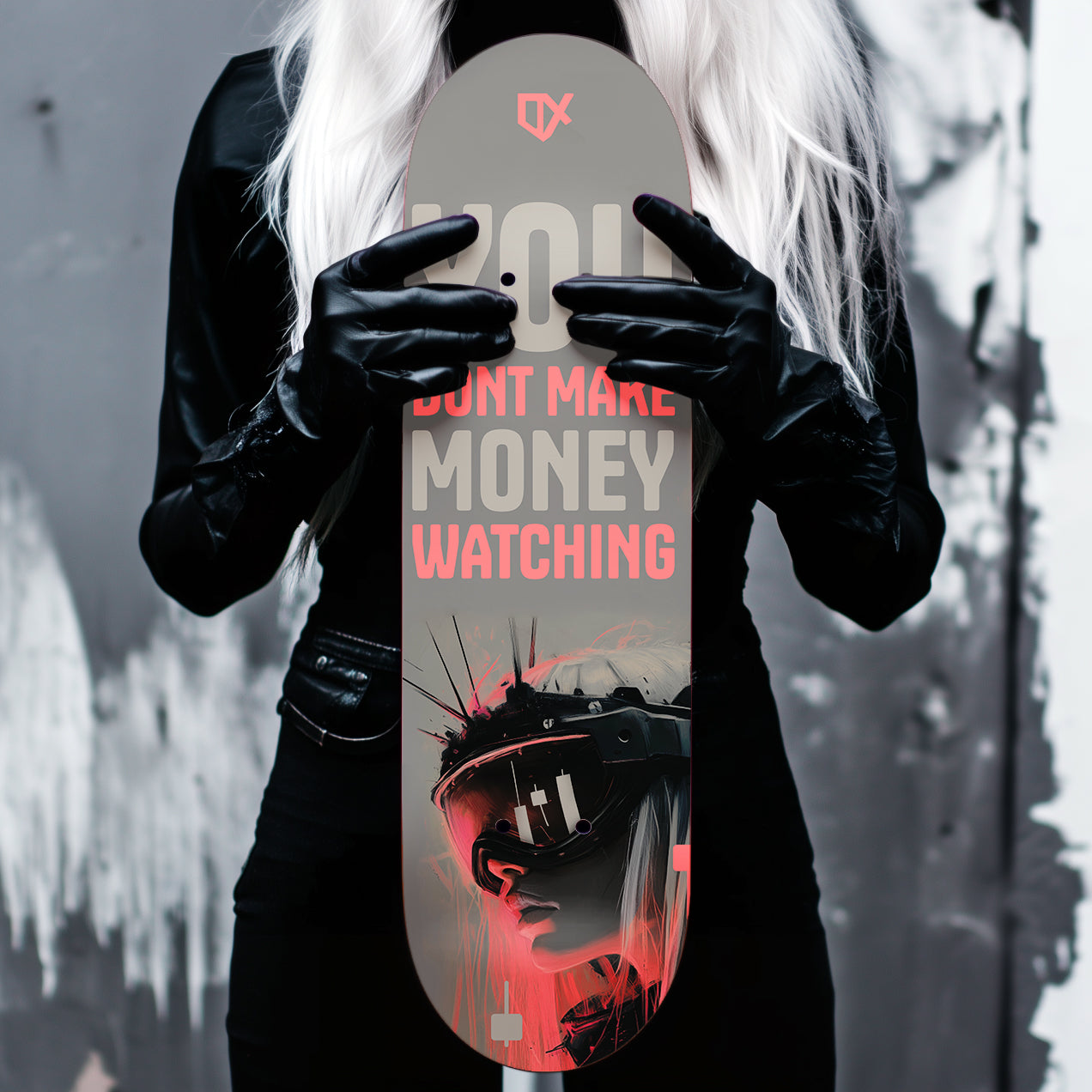 YOU DONT MAKE MONEY WATCHING SKATEBOARD WALL ART 100/100